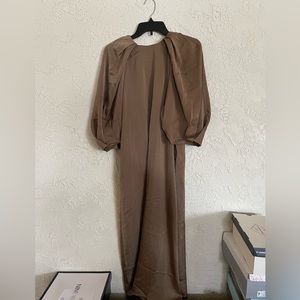 Courtney Toliver olive dress